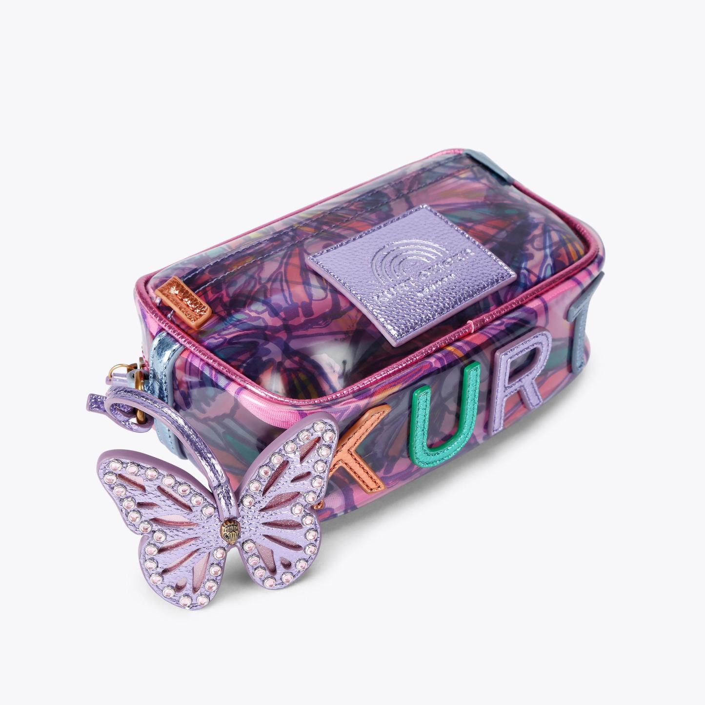 Kurt Geiger London Small Vinyl Southbank Camera Bag - Purple - view 3