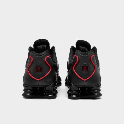 Men's Nithtke Shox TL Casual Shoes - Part 2 - Black/Black/Light Crimson - Back view