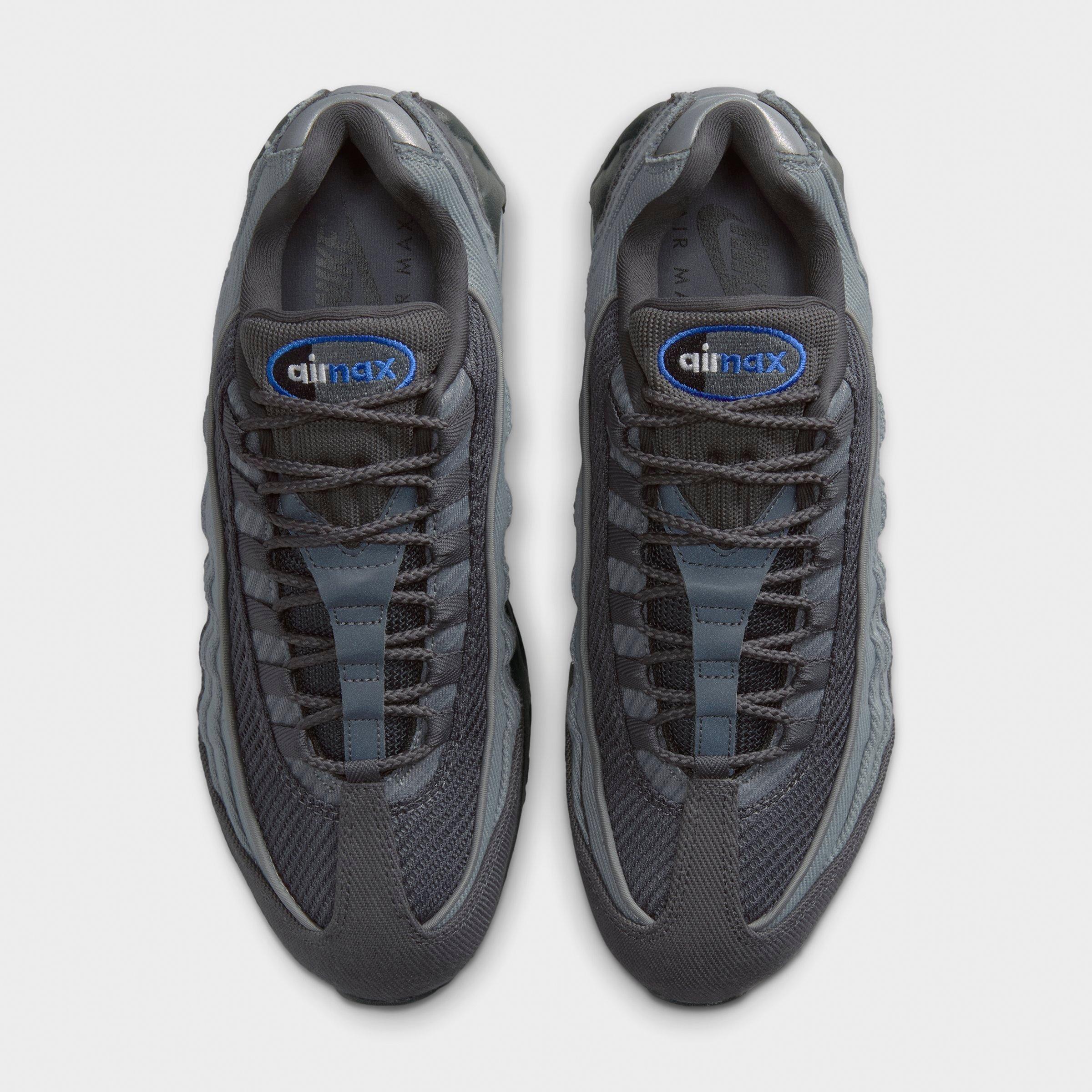 Men's Nithtke Air Max 95 Big Bubble Scorpion Casual Shoes - Part 1 - Smoke Grey/Anthracite/Black/Racer Blue - Top view