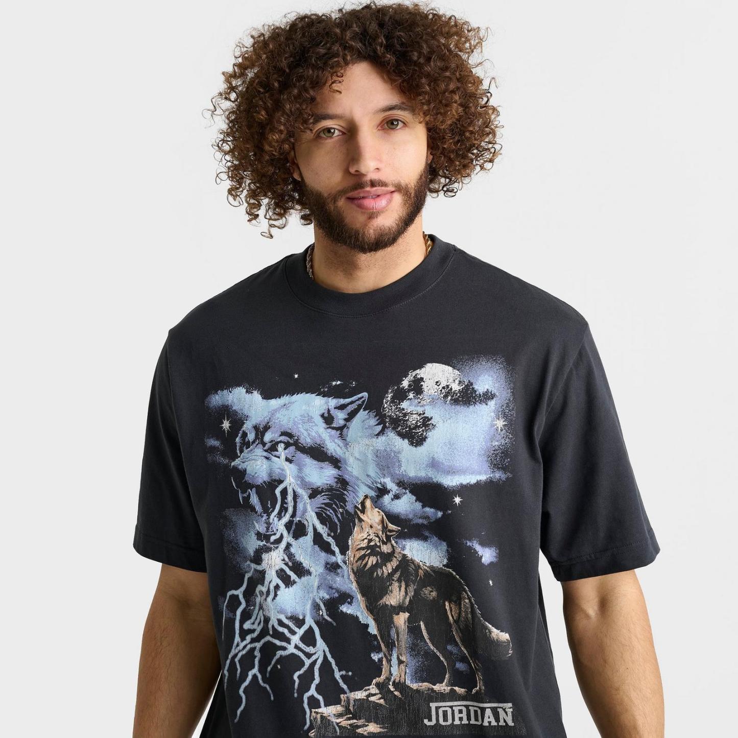 Men's Jordan Howl Graphic T-Shirt - Off Noir - view 5