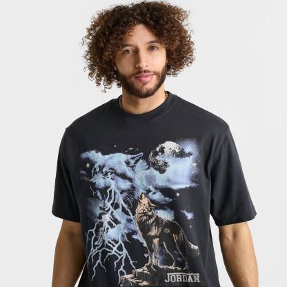 Men's Jordan Howl Graphic T-Shirt - Off Noir - view 5