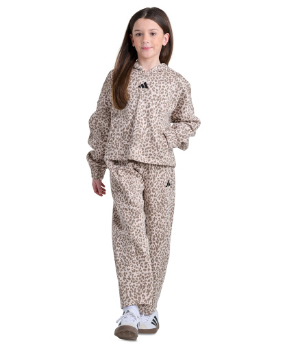 adidas Girls' 8-16 Long-Sleeve Heather Drop Shoulder Sweatshirt - Crystal Linen