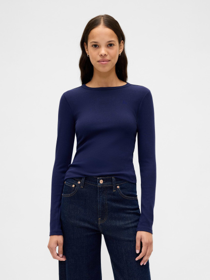 Modern Crewneck T-Shirt - Dark blue night