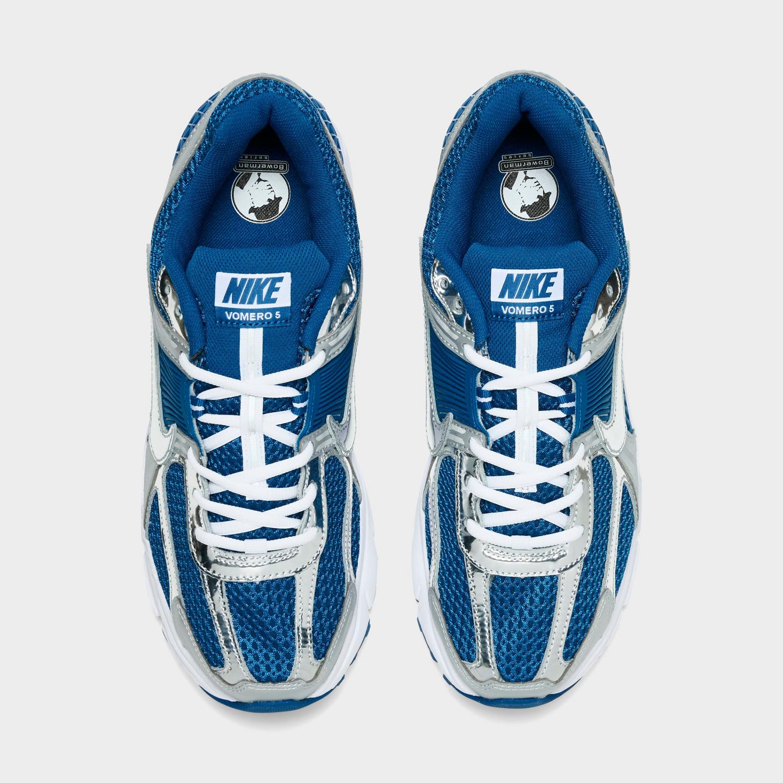 Men's Nike Zoom Vomero 5 Casual Shoes - Court Blue/White/Metallic Silver