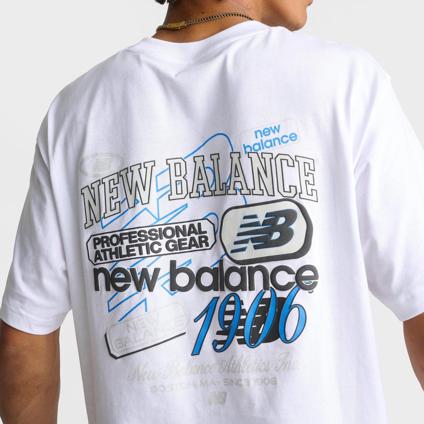 Men's New Balance Puffed T-Shirt - White - view 6