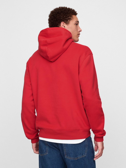 Adult VintageSoft Arch Logo Hoodie - Modern red