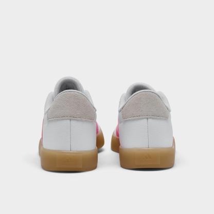 Little Kids' adidas VL Court 3.0 Casual Shoes - Cloud White/Bliss Pink/Alumina - Back view