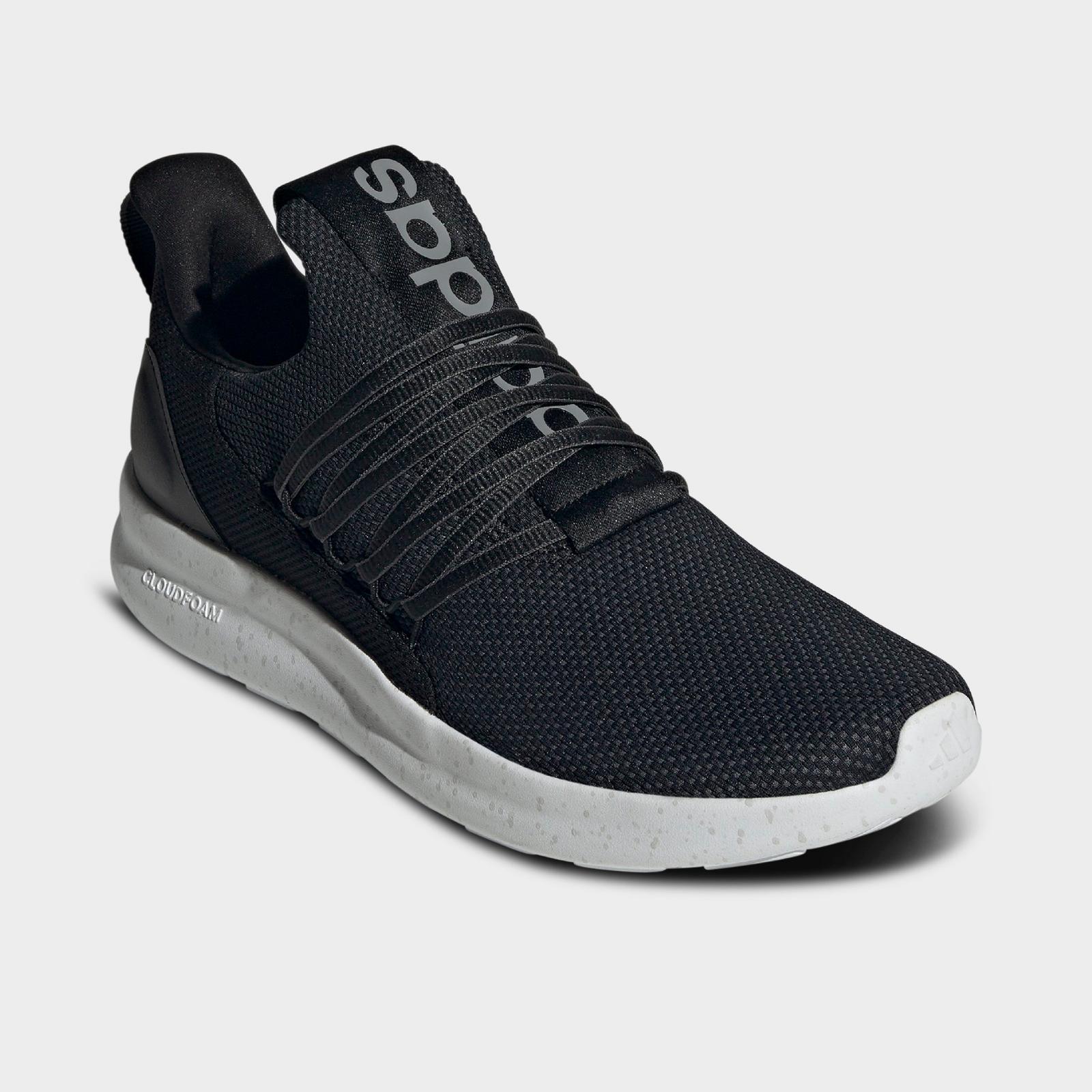 Men's adidas Lite Racer Adapt 7.0 Casual Shoes - Black/Grey/Grey - view 2