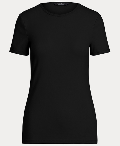Lauren Ralph Lauren Stretch Knit T-Shirt - Polo Black