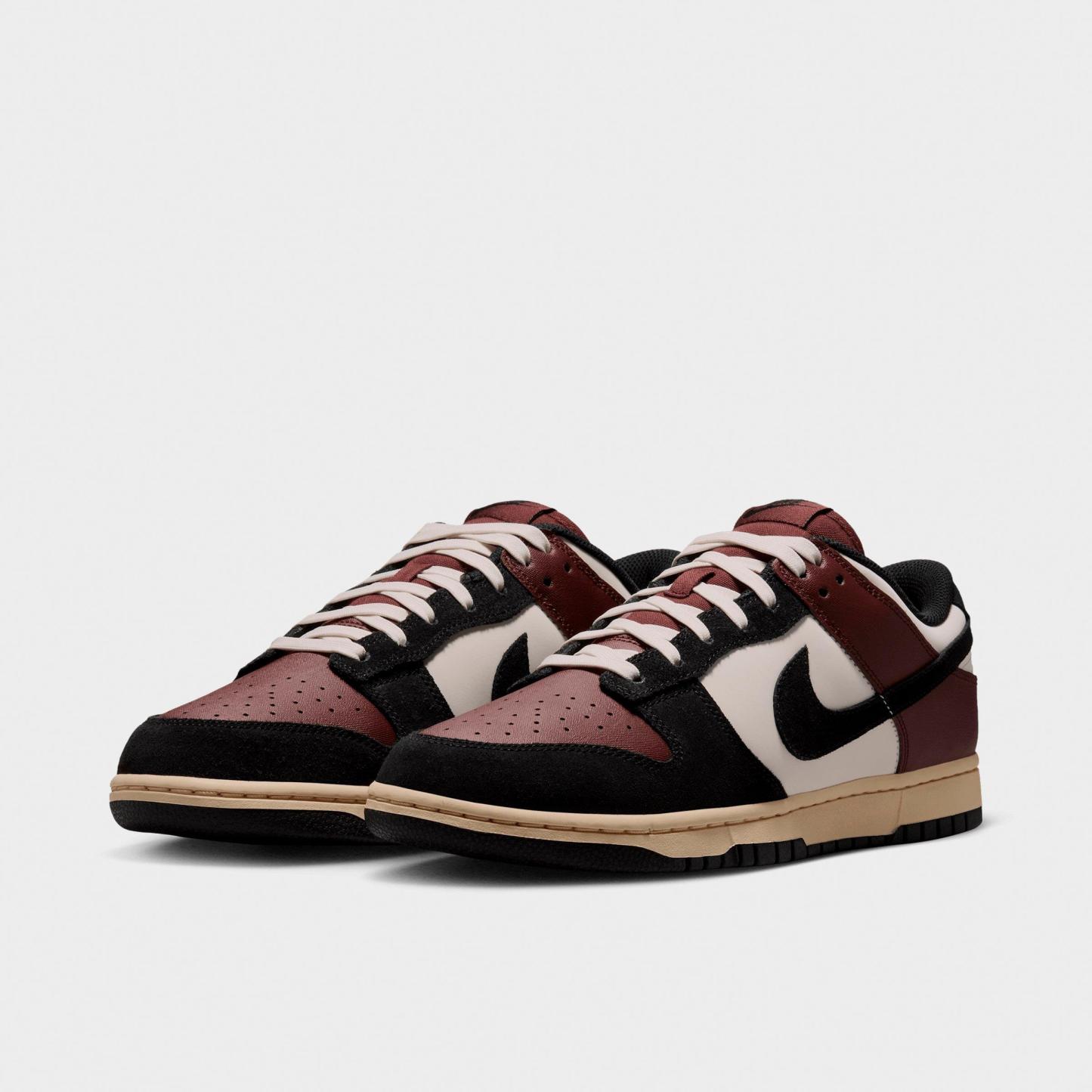 Men's Nithtke Dunk Low Retro Casual Shoes - Part 1 - Bronze Eclipse/Pale Ivory/Pale Vanilla/Black - Both shoes facing left