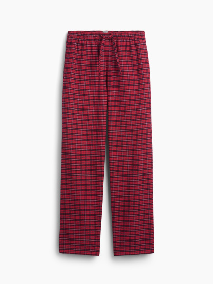 Adult Softest Flannel PJ Pants - Red tartan
