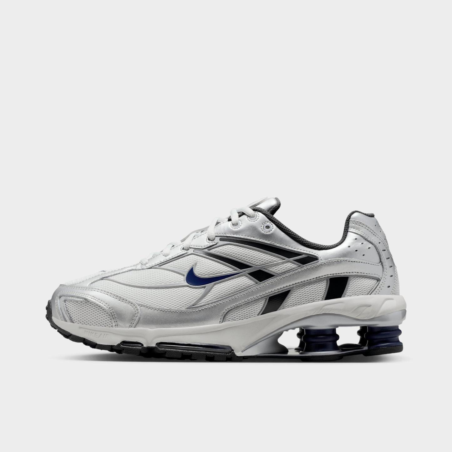 Men's Nithtke Shox Ride 2 Casual Shoes - Photon Dust/Metallic Silver/Anthracite/Midnight Navy - Left shoe facing left. Outside of the shoe.