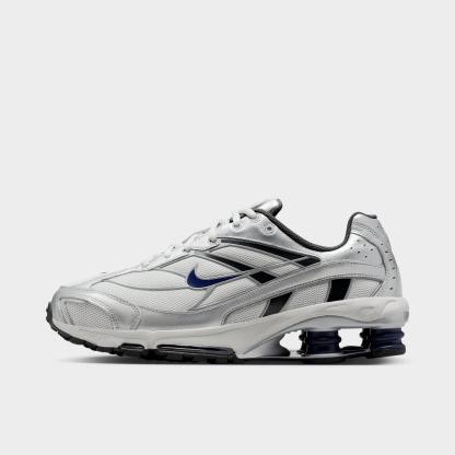 Men's Nithtke Shox Ride 2 Casual Shoes - Photon Dust/Metallic Silver/Anthracite/Midnight Navy - Left shoe facing left. Outside of the shoe.