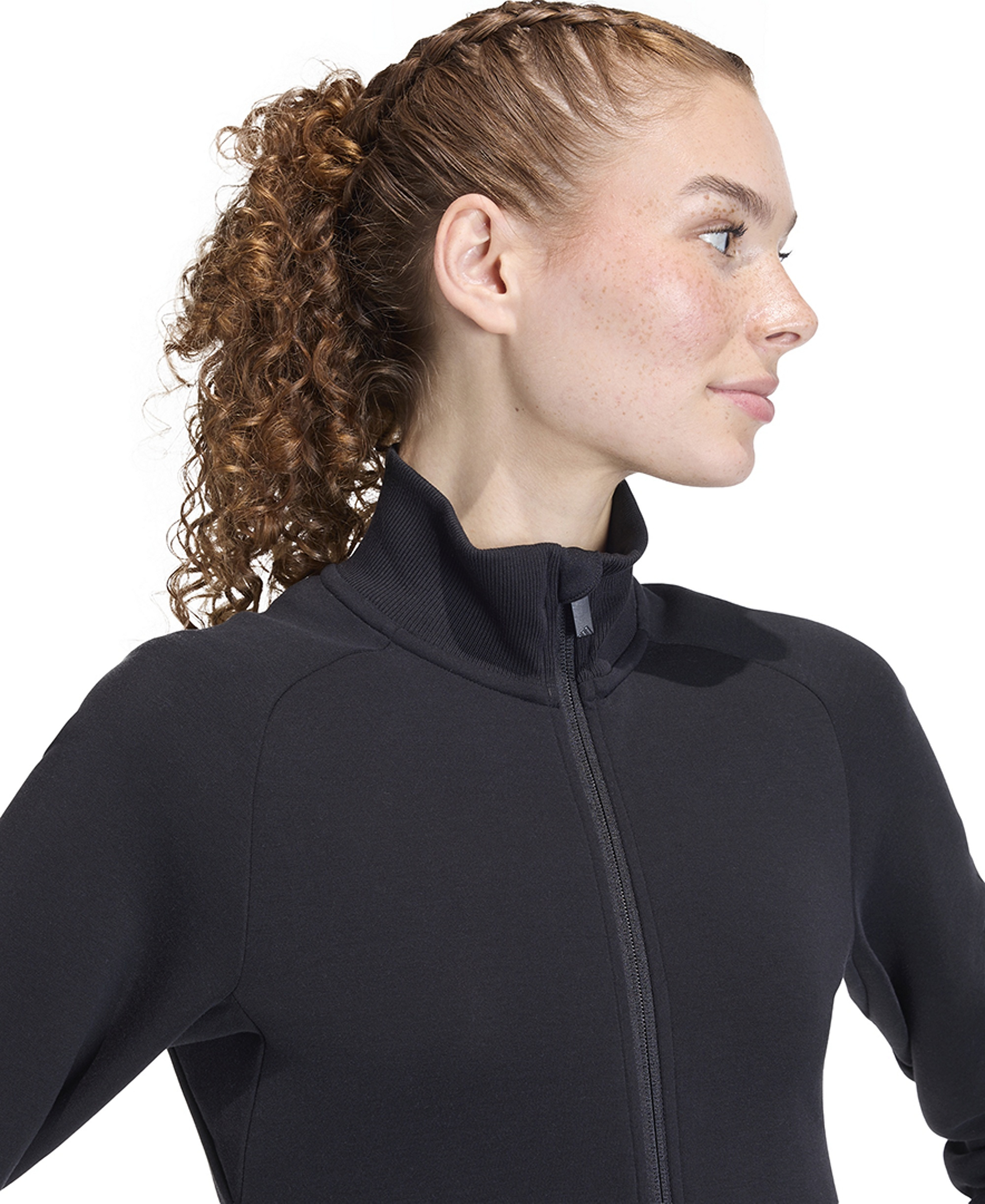 adidas Women's Soft Lux Slim Sportswear Track Jacket - Black