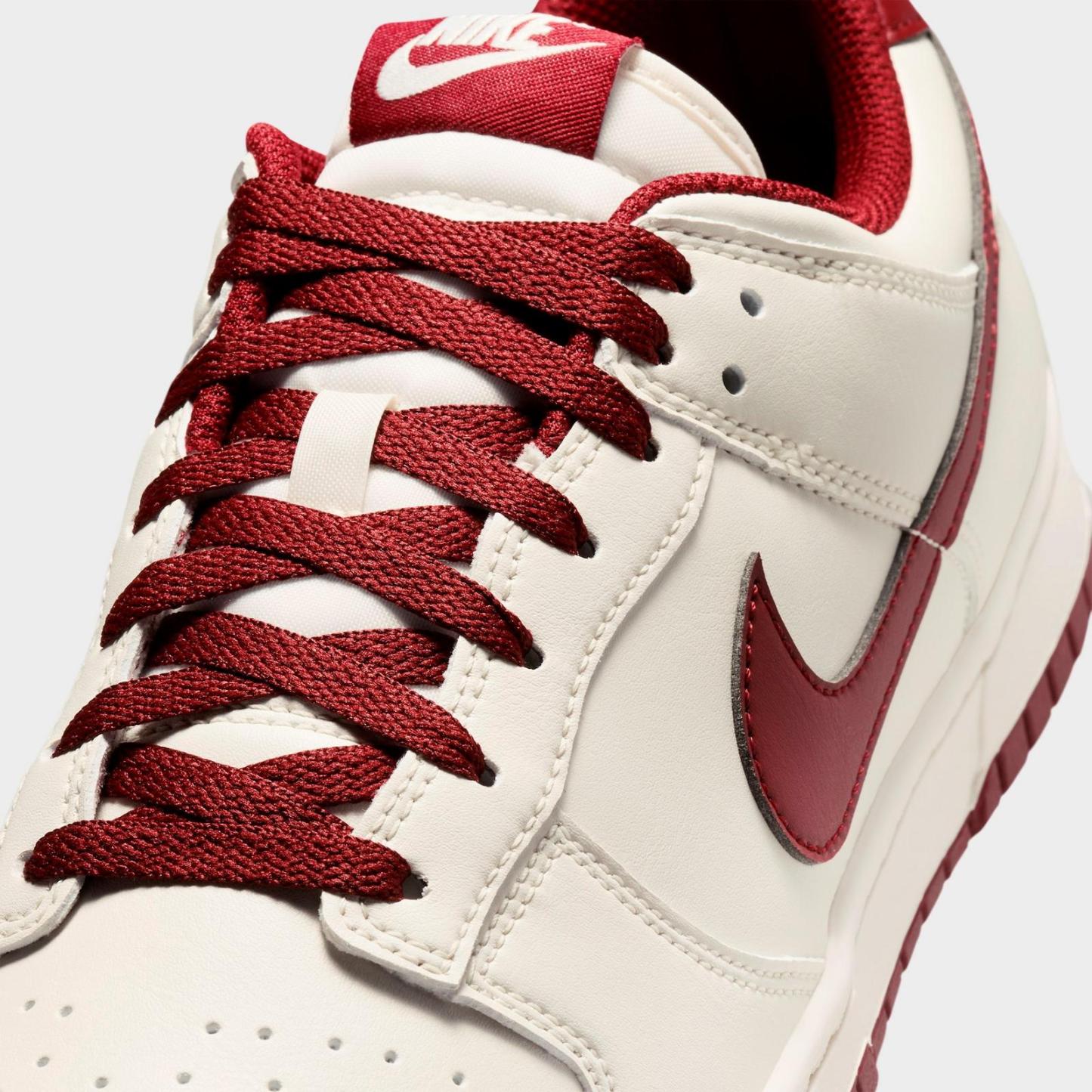 Men's Nike Dunk Low Retro Casual Shoes - Phantom/Phantom/Team Red