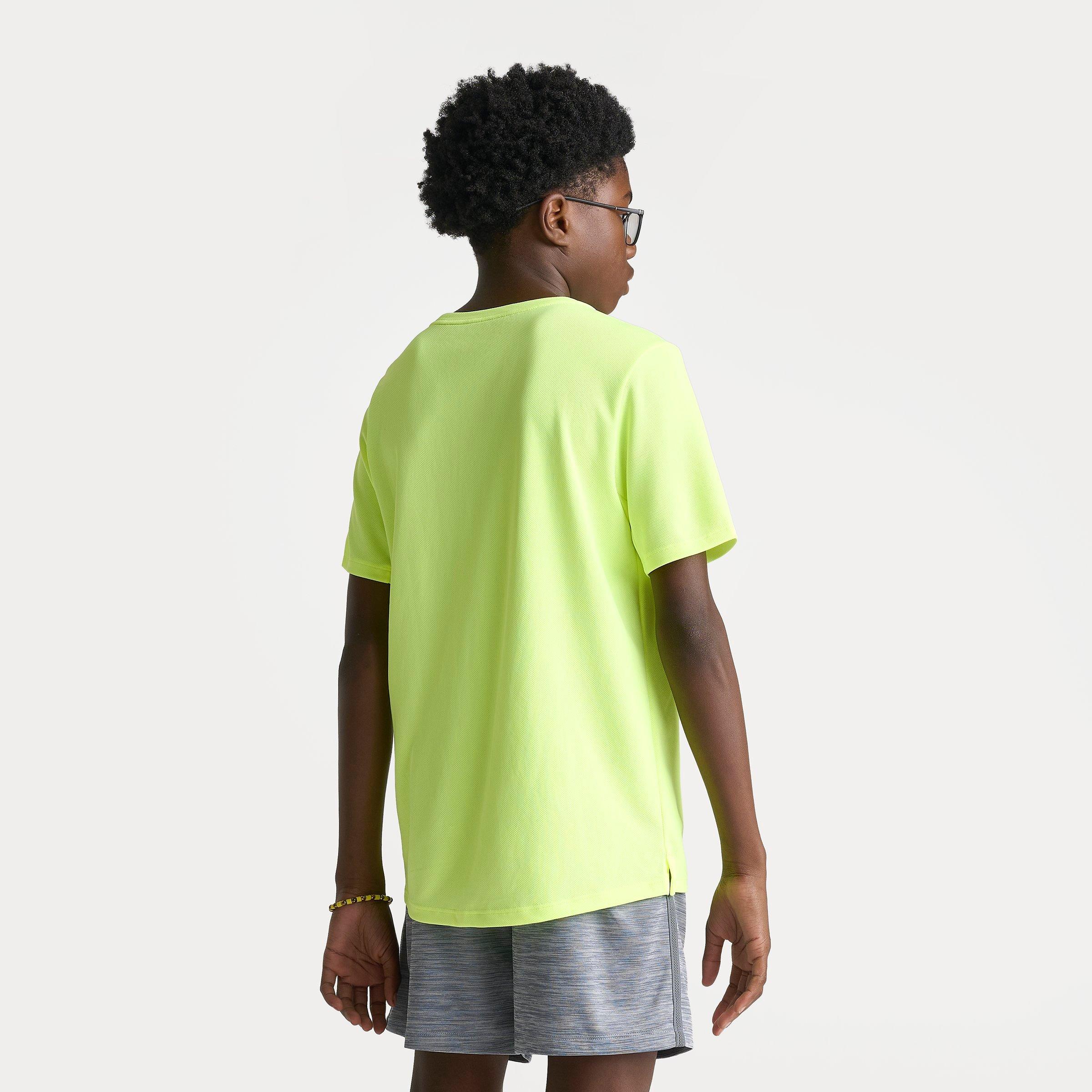 Big Kids' Nithtke Miler Dri-FIT T-Shirt - Volt Heather