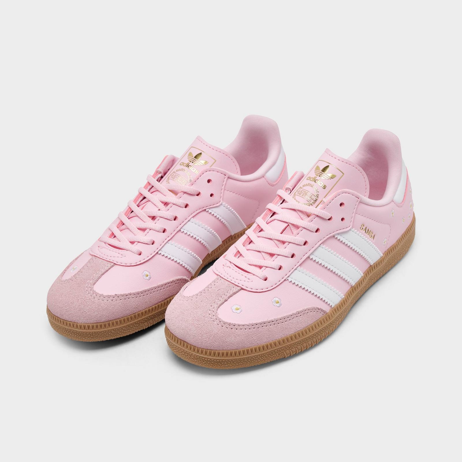 Little Kids' adidas Originals Samba OG Casual Shoes - Pink - view 2
