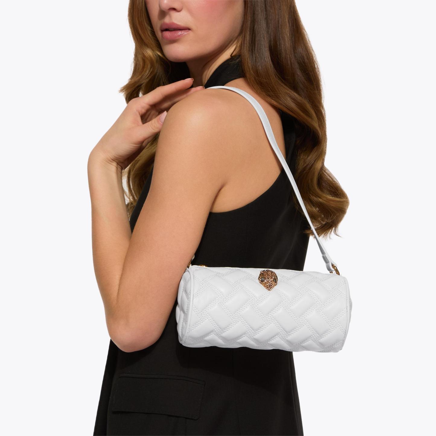 Kurt Geiger London Small Kensington Barrel Bag - White - view 2