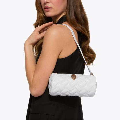 Kurt Geiger London Small Kensington Barrel Bag - White - view 2