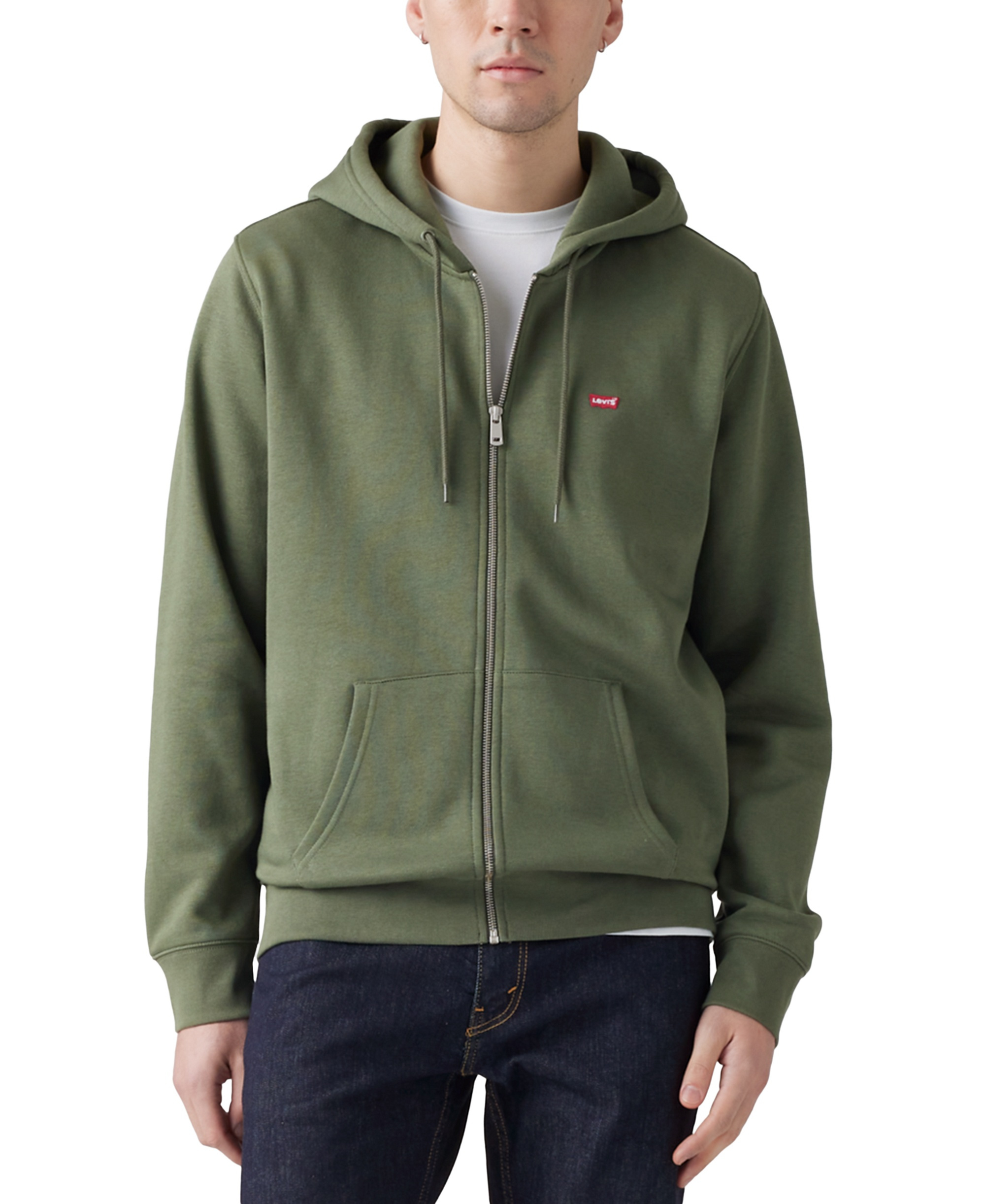 Levi's Men's Non-Graphic Zip-Up Standard Fit Hoodie - Thyme