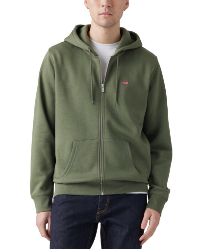Levi's Men's Non-Graphic Zip-Up Standard Fit Hoodie - Thyme