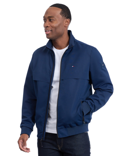 Tommy Hilfiger Men's Water Resistant Boating Regular-Fit Jacket - Navy