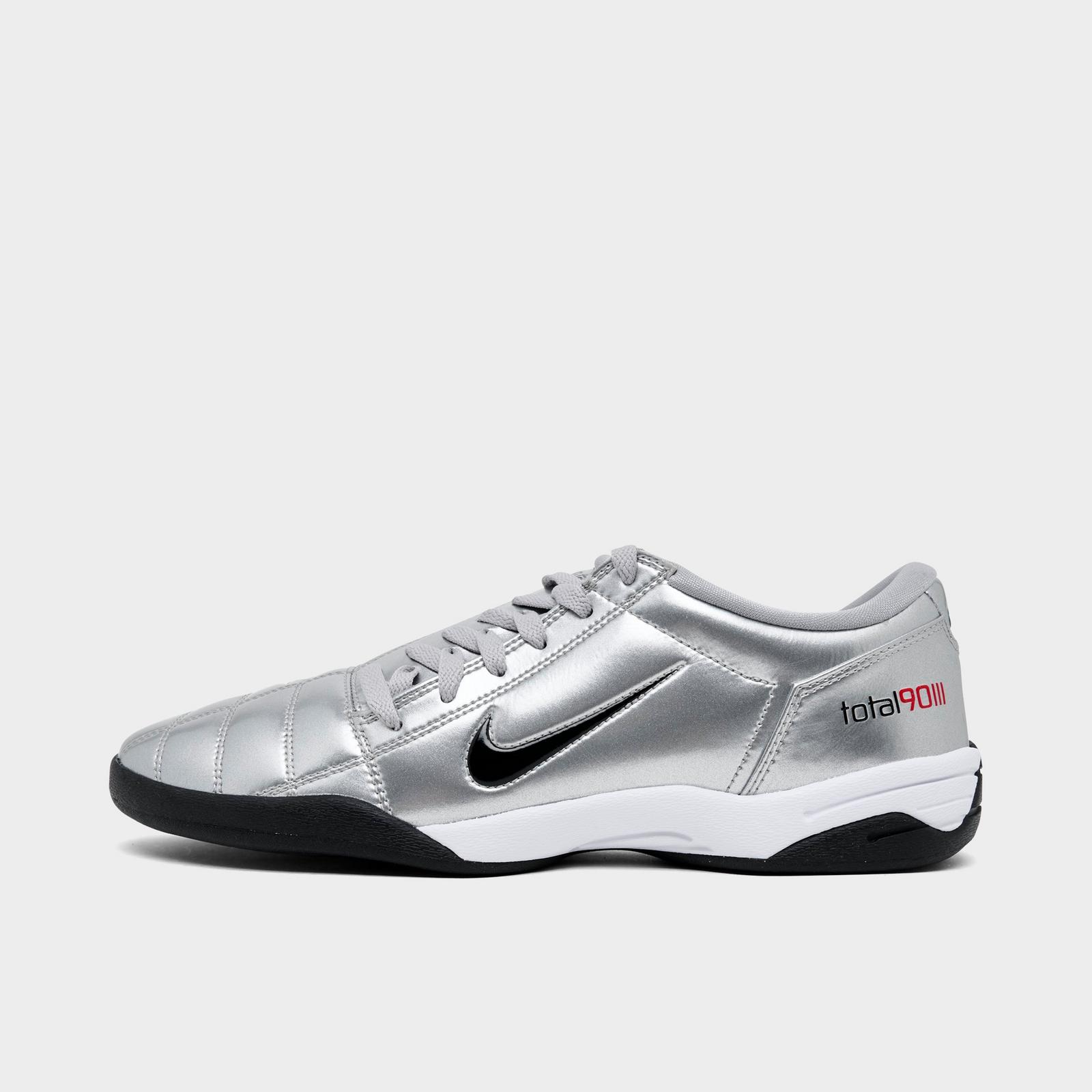 Men's Nike Total 90 Casual Shoes - Metallic Silver/Black
