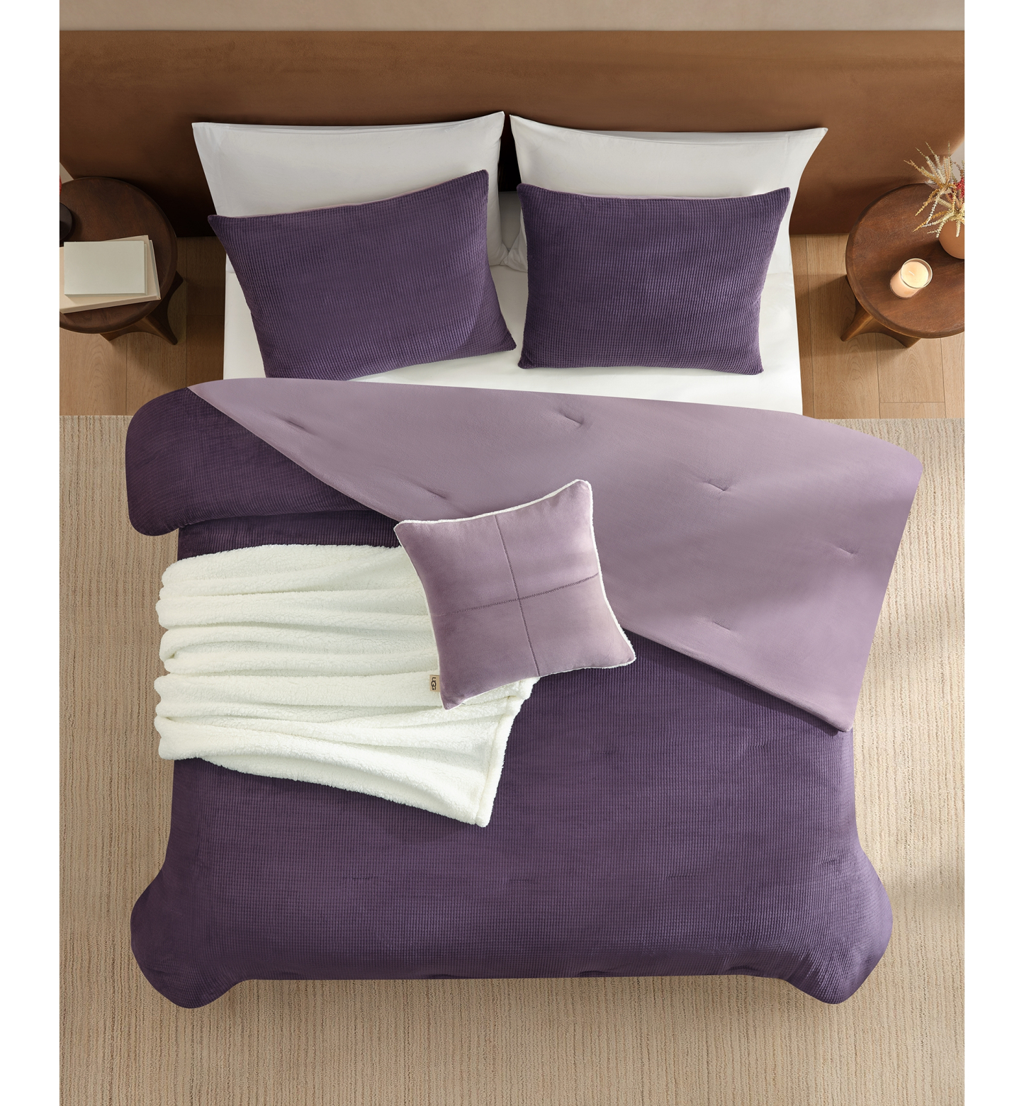 UGG® Brody Reversible Comforter Sets - Fiction