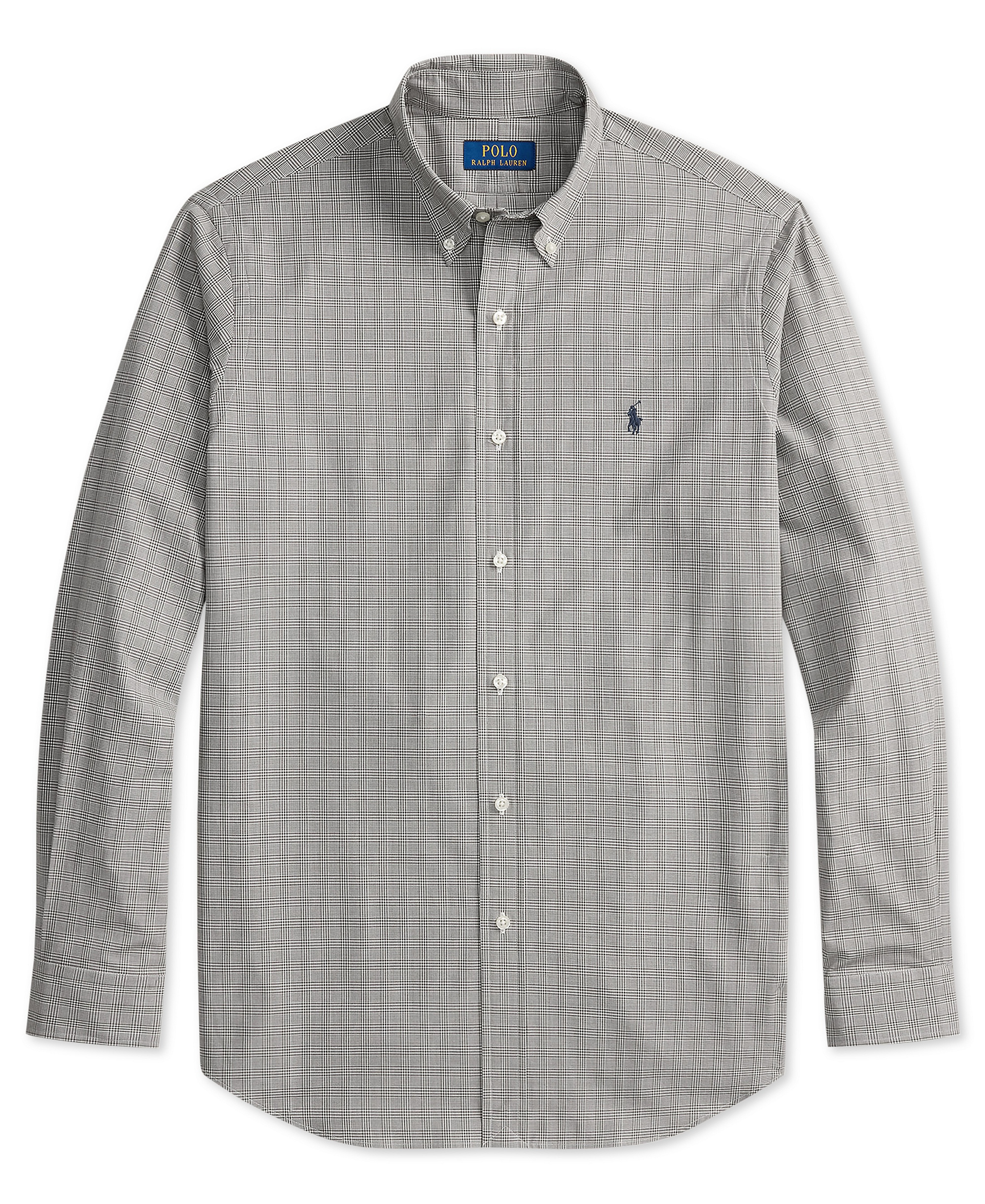 Polo Ralph Lauren Men's Stretch Poplin Shirt - Nutmug Brown White