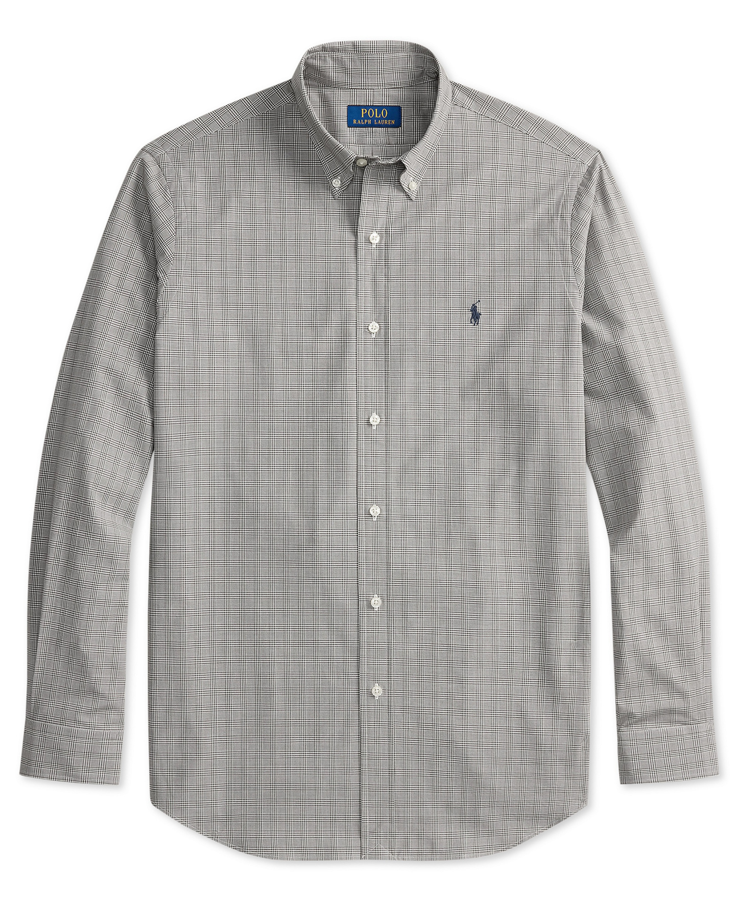 Polo Ralph Lauren Men's Stretch Poplin Shirt - Nutmug Brown White