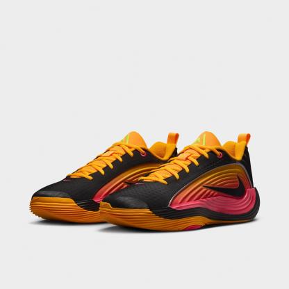 Men's Nithtke Giannis Immortality 5 Basketball Shoes - Part 2 - Laser Crimson/Laser Orange/Black/Black - Both shoes facing left