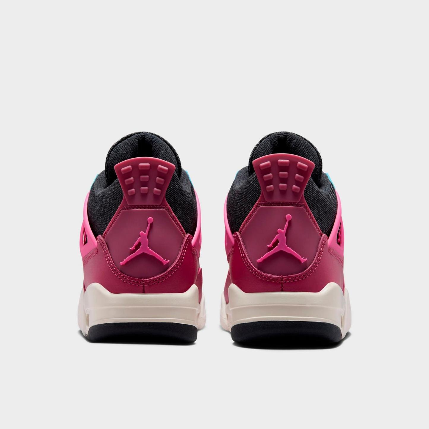 Girls' Big Kids' Air Jordan Retro 4 Basketball Shoes - Sweet Beet/Desert Pink/Off Noir/Chalk - view 4