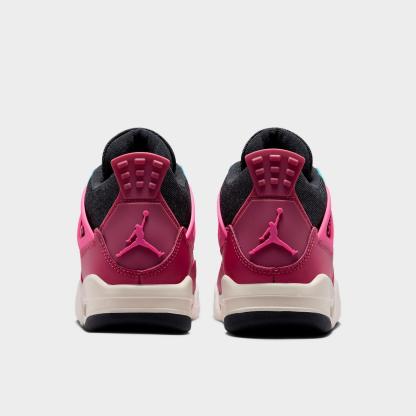 Girls' Big Kids' Air Jordan Retro 4 Basketball Shoes - Sweet Beet/Desert Pink/Off Noir/Chalk - view 4