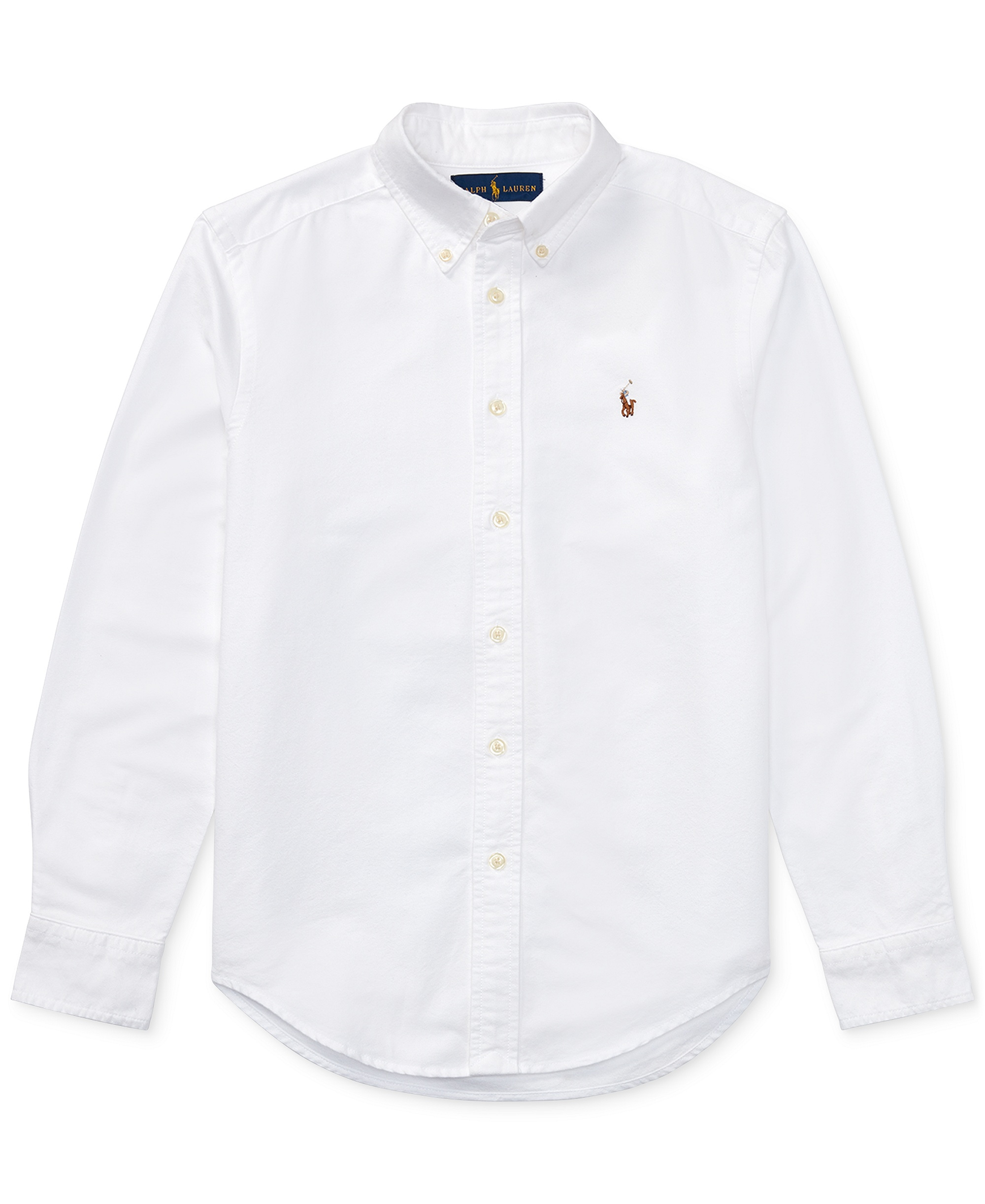 Polo Ralph Lauren 8-20 Boys' Embroidered Pony Logo Cotton Oxford Shirt - White