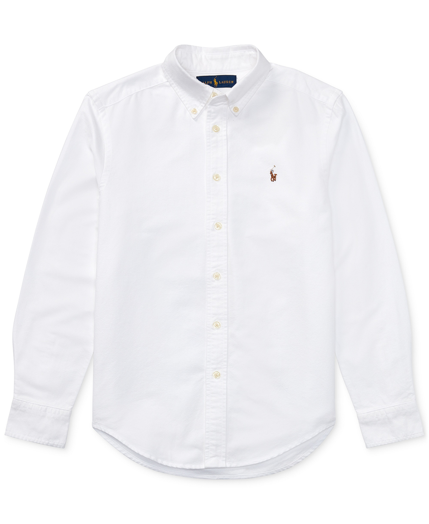 Polo Ralph Lauren 8-20 Boys' Embroidered Pony Logo Cotton Oxford Shirt - White