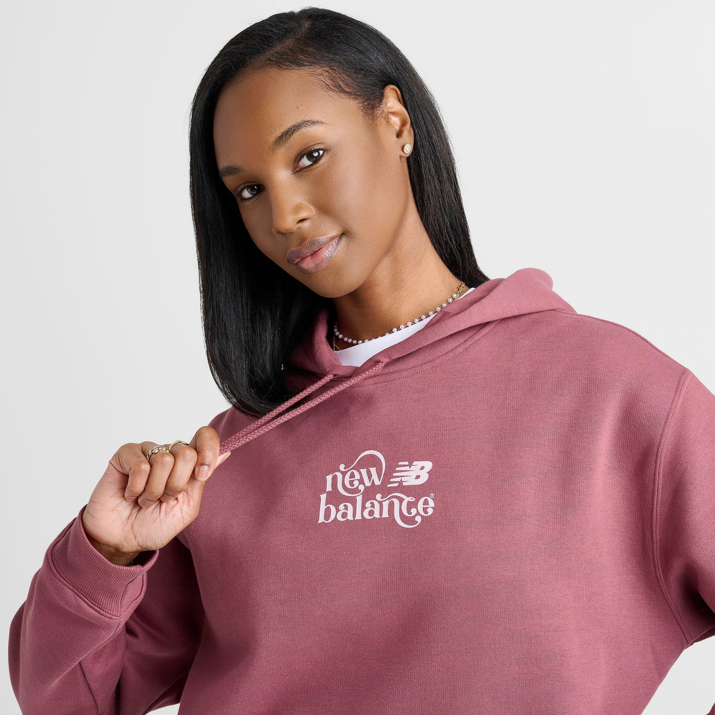 Women's New Balance Flow Logo Hoodie - Washed Burgundy - view 6