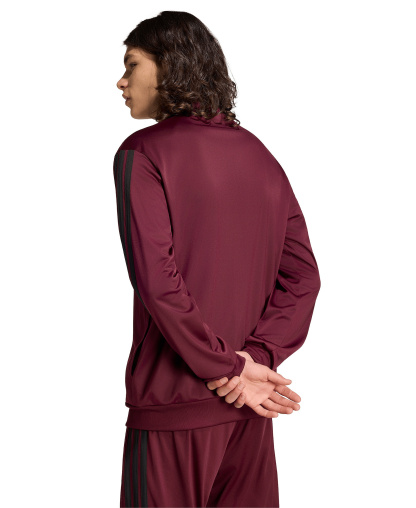 adidas Men's 3-Stripes Tricot Track Jacket - Maroon