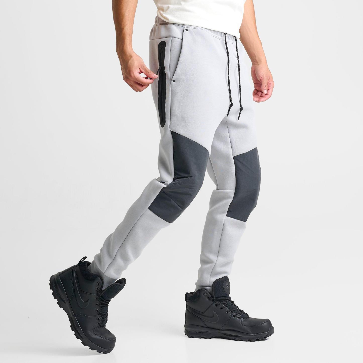 Men's Nithtke Sportswear Tech Fleece Jogger Pants - Light Smoke Grey/Anthracite/Pink Foam