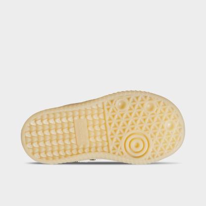 Kids' Toddler adidas Originals Samba OG Stretch Lace Casual Shoes - Sand Strata/Ivory/Gum 3 - Bottom view