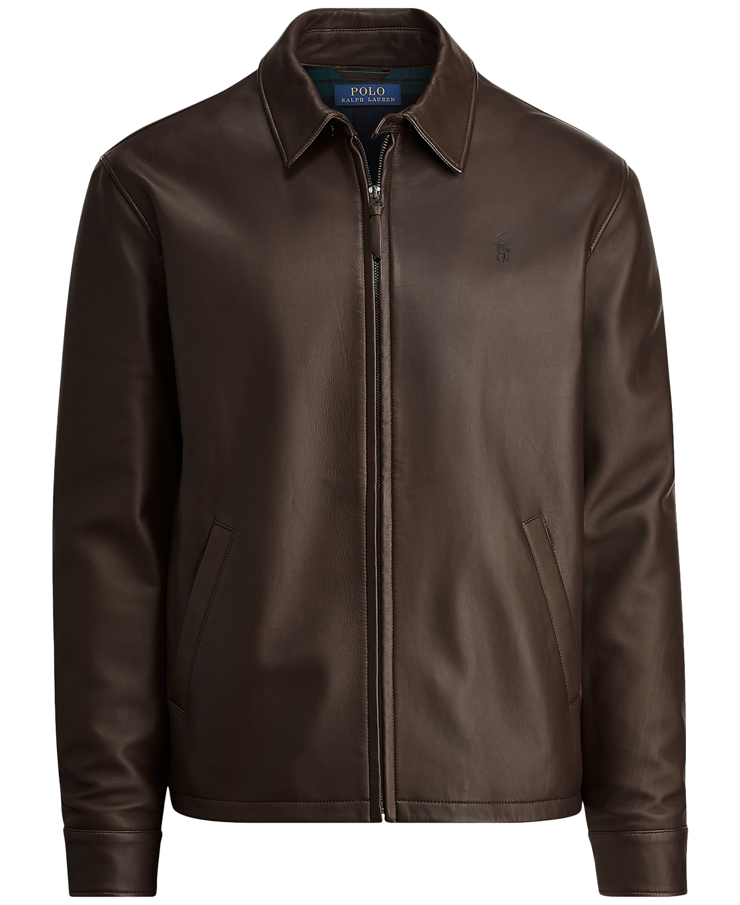 Polo Ralph Lauren Men's Leather Jacket - Bison Brown