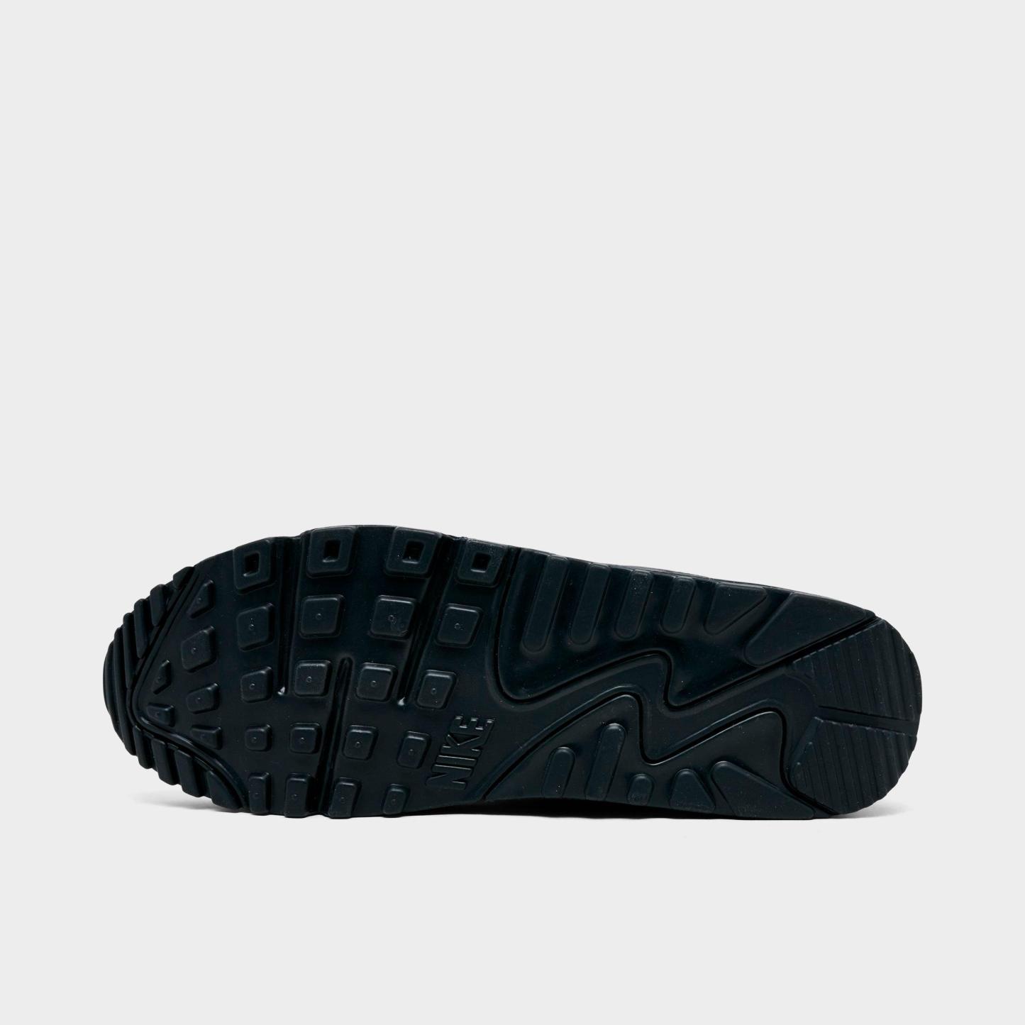 Men's Nithtke Air Max 90 Drift Casual Shoes - Black/Anthracite/Dusty Cactus - Bottom view