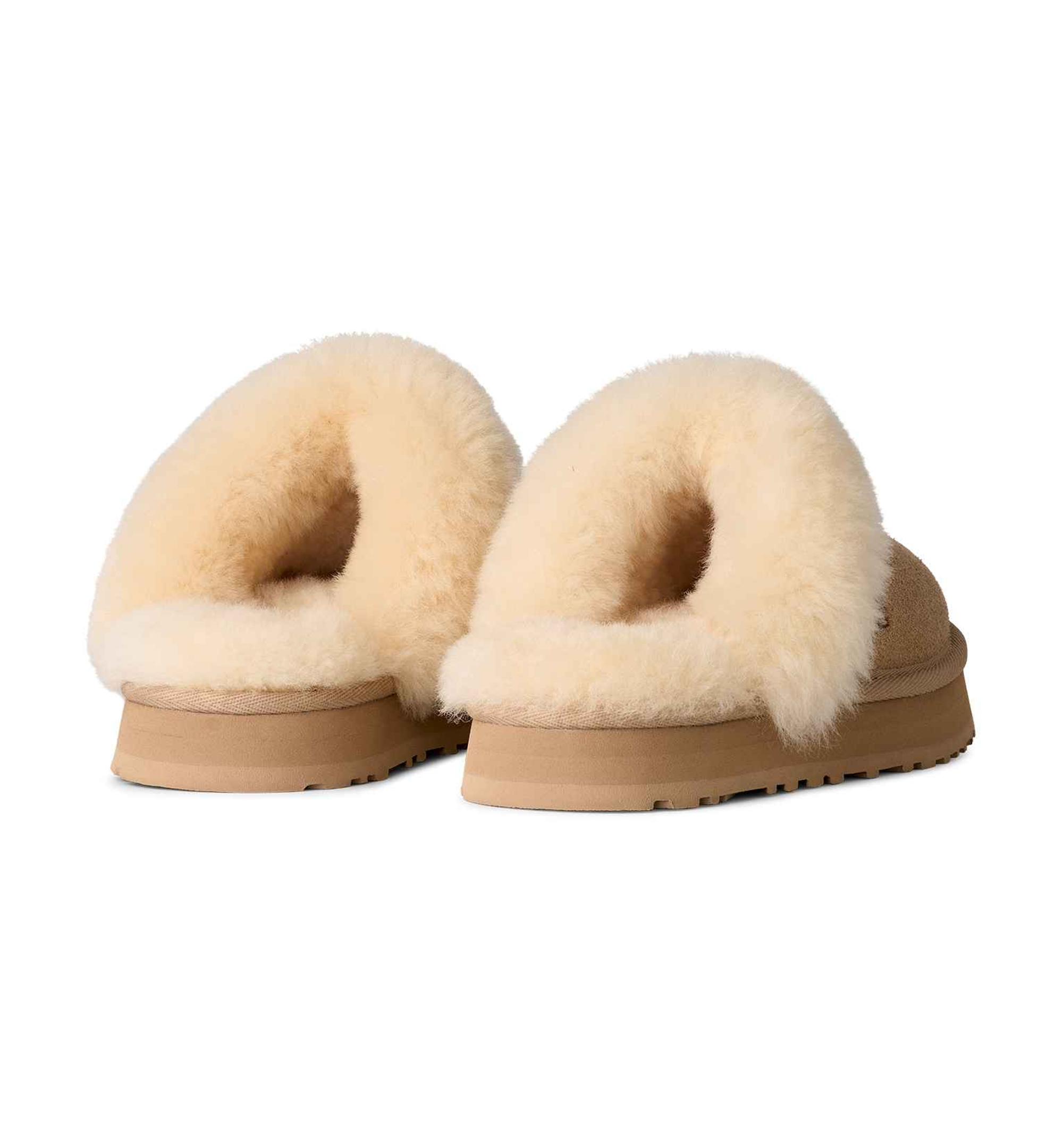UGG® Kids Round Toe Disquette Slippers - Sand