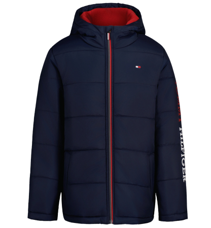 Tommy Hilfiger Boys' 8-20 Logo Puffer Jacket - Navy Blazer
