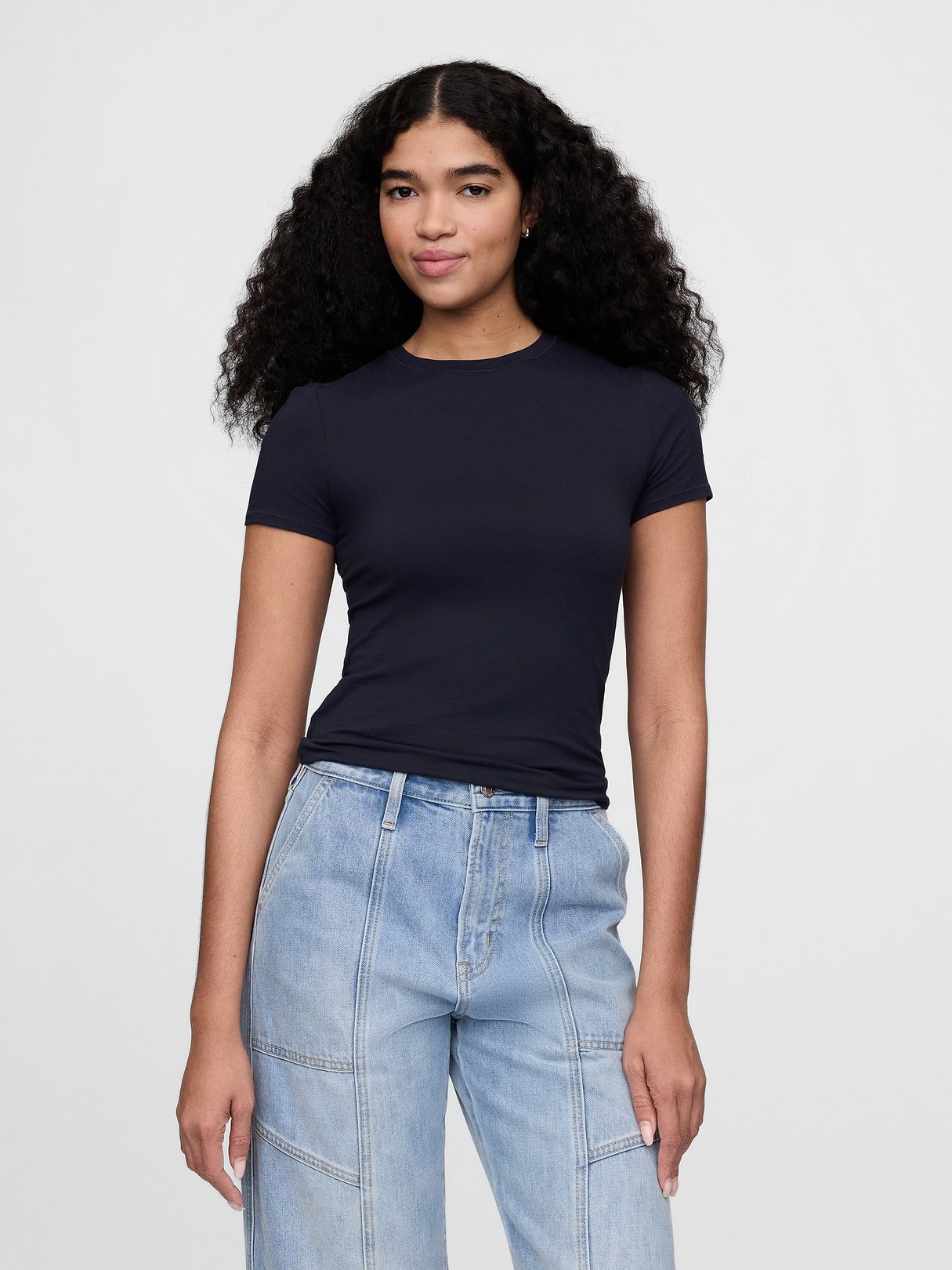 CloseKnit Jersey T-Shirt - Navy blue