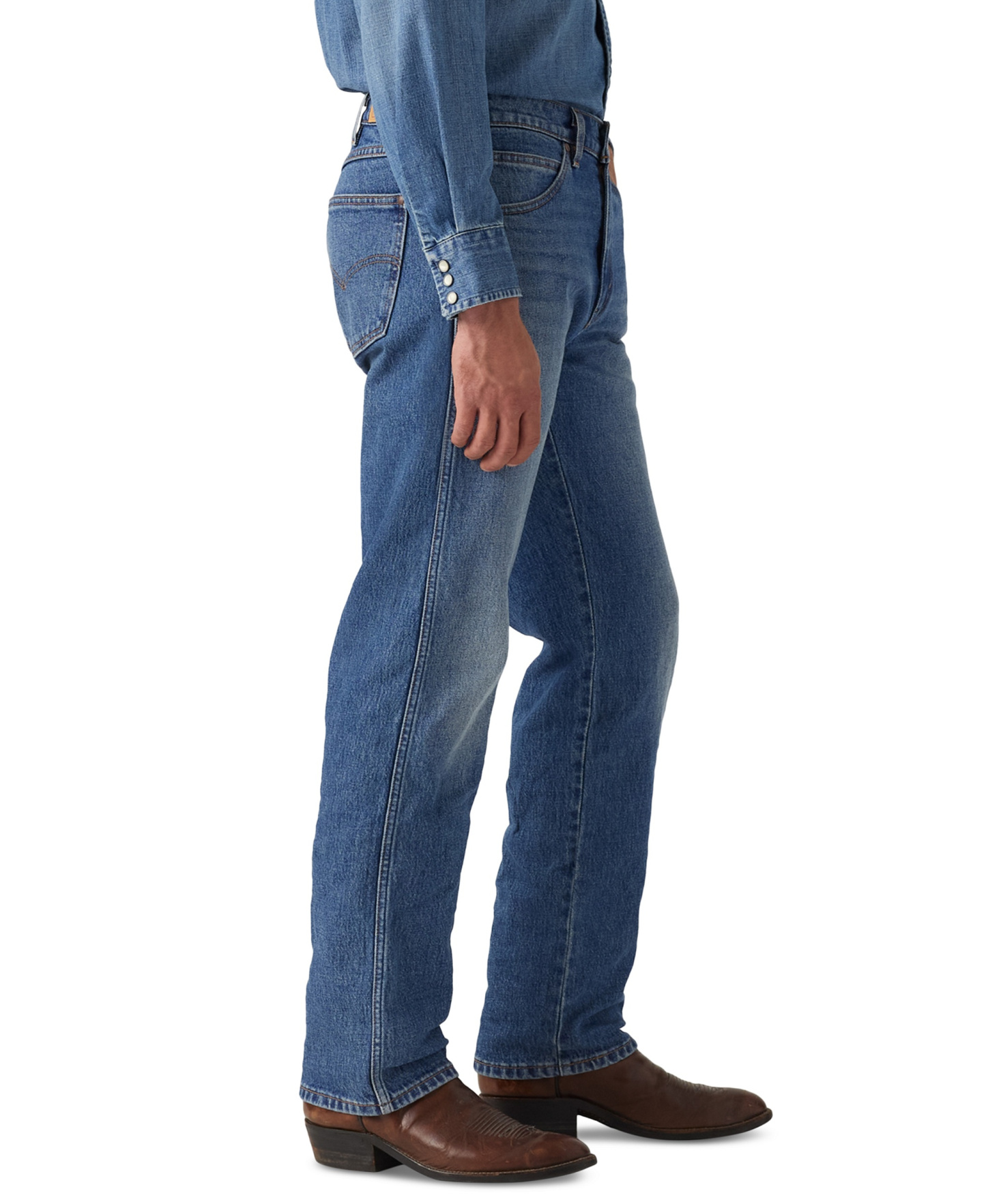 Levi's Men's 557 Western Straight Fit Boot Cut Jeans - Caught In The Rain