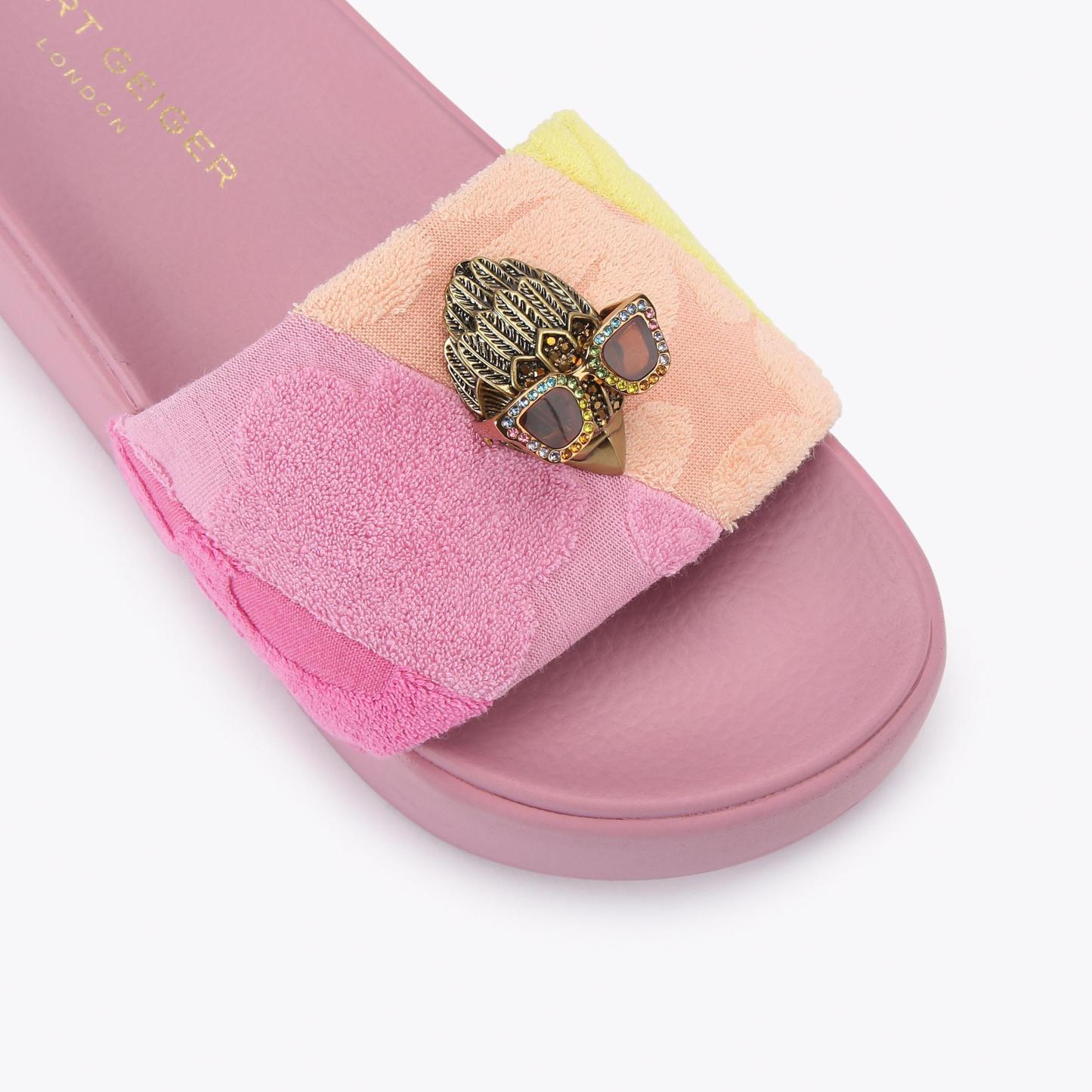 Kurt Geiger London Meena Eagle Platform Slide - Pink - view 5