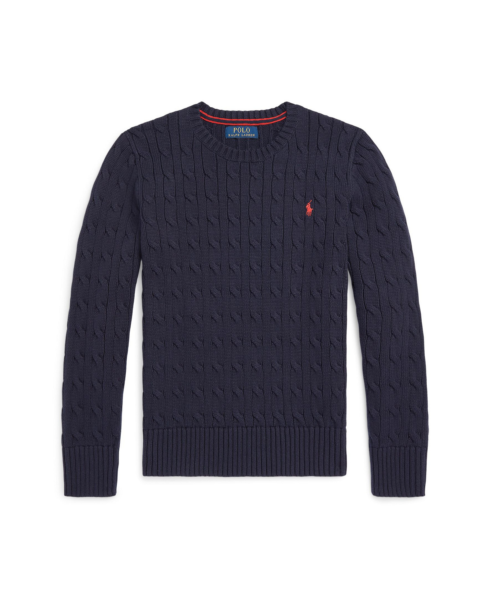 Polo Ralph Lauren Boys' 8-20 Cable-Knit Cotton Sweater - RL NAVY