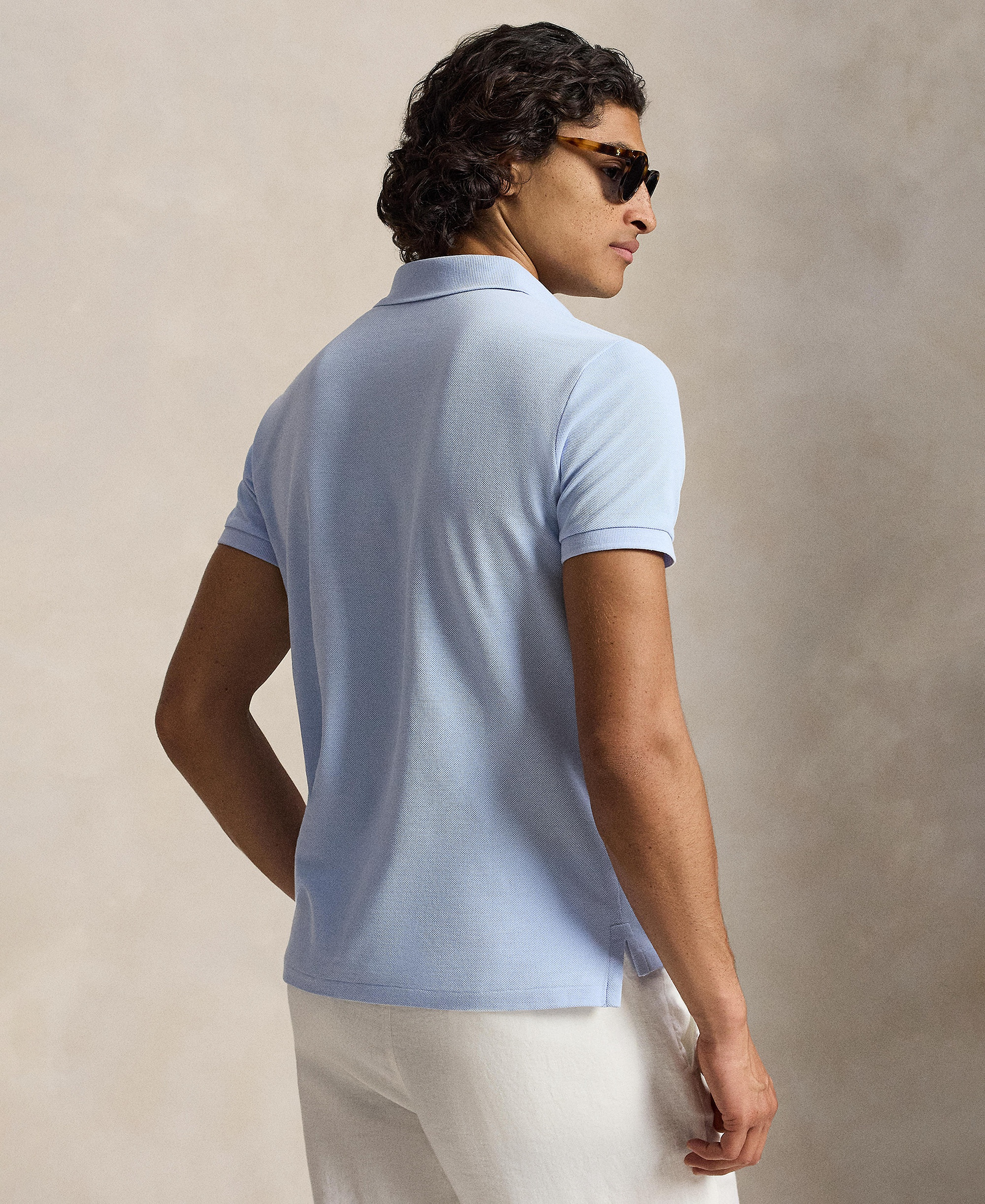 Polo Ralph Lauren Men's Classic-Fit Mesh Polo Shirt - Pebble Blue/C3115