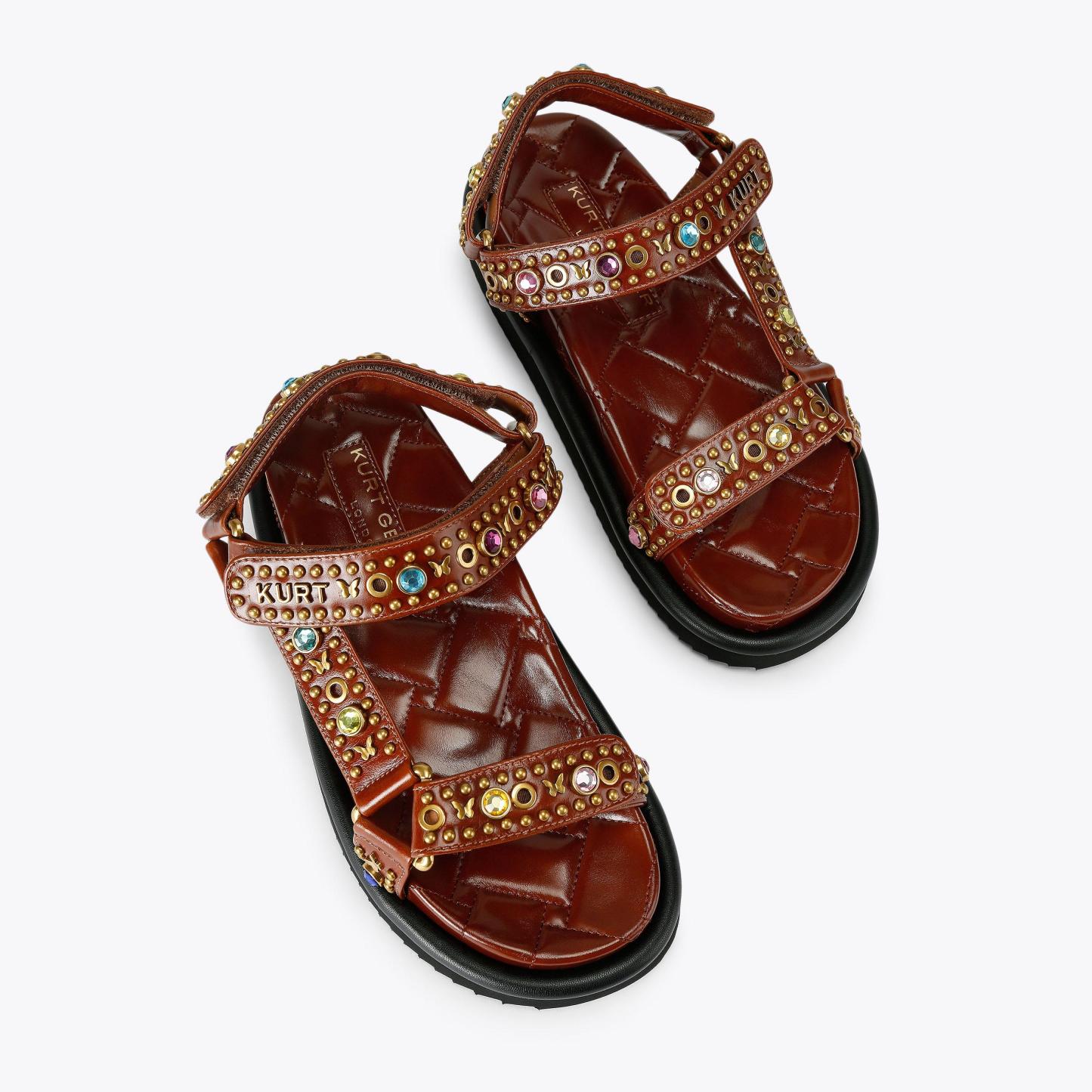 Kurt Geiger London Orson Sandal - Brown - view 3