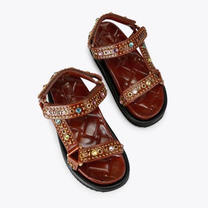 Kurt Geiger London Orson Sandal - Brown - view 3